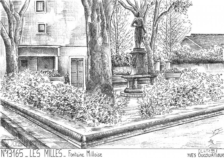 N 13165 - LES MILLES - fontaine milloise